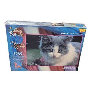 SureLox Cuddly Kittens Jigsaw Puzzle 100 Pc Vintage‎ 90s Cat Sealed New Kids Toy